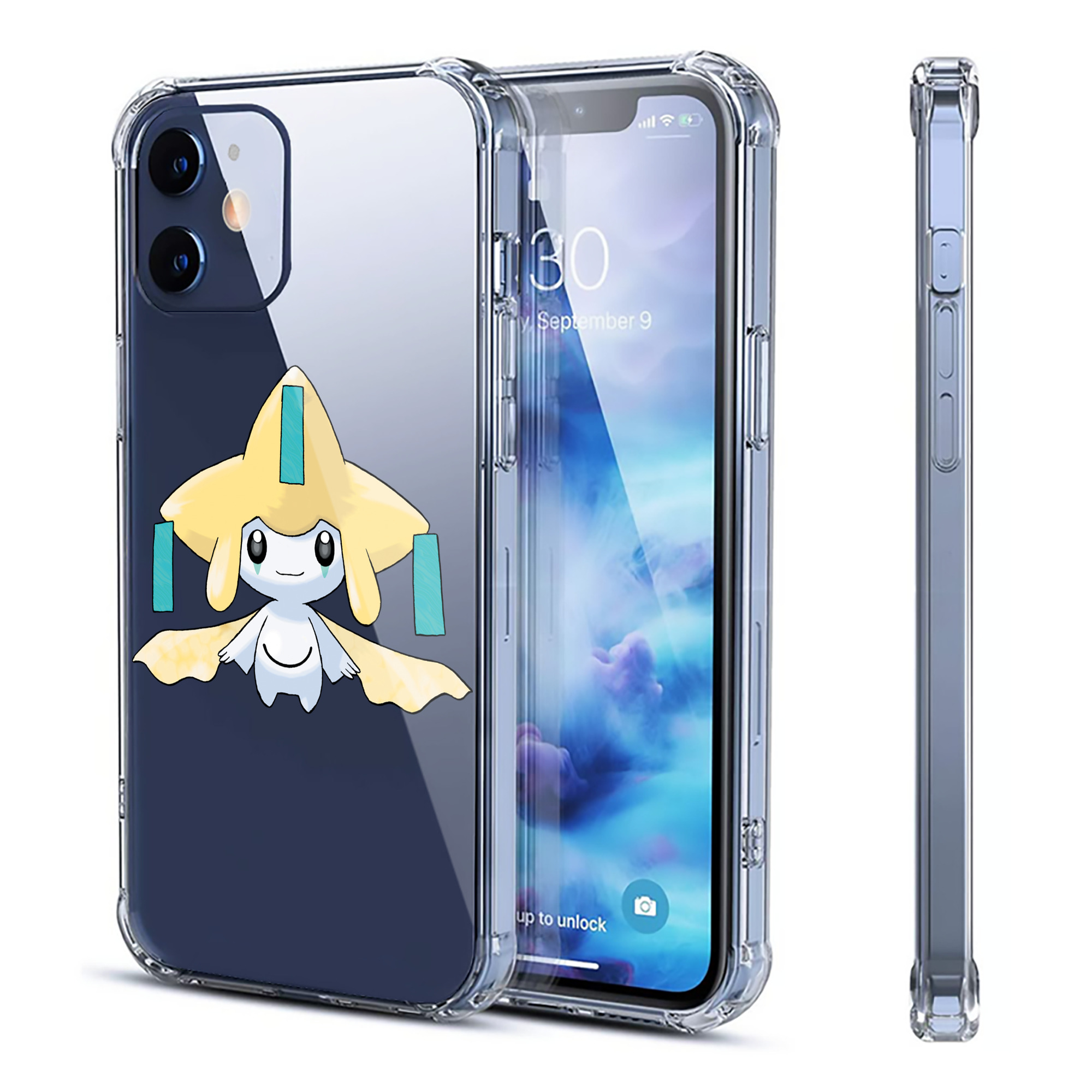 （画像用） ポケットモンスター Pokémon 【iPhone 12シリーズ対応】透明スマホケース（クリアソフトケース）
